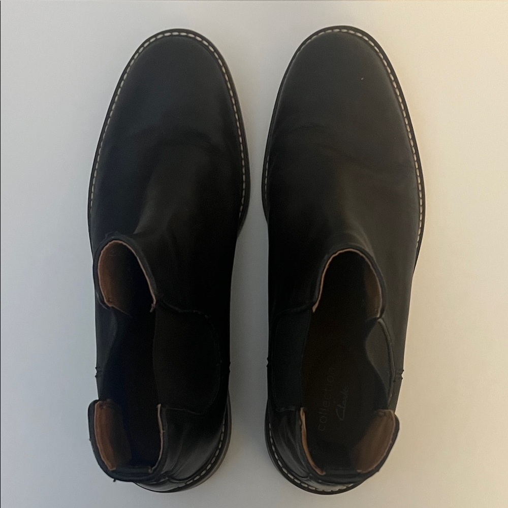 Clarks Black Leather Ankle Boots - Picture 4 of 4